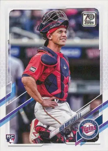 2021 Topps Update Ben Rortvedt Baseball Card with original gloss Twins Rookie NM-MT