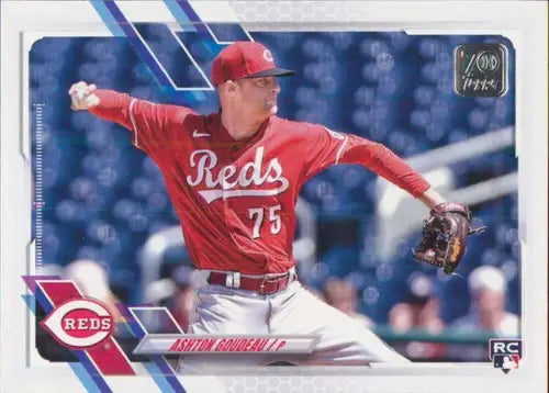 Ashton Goudeau baseball card from 2021 Topps Update Simply Sandoval series with original gloss