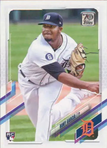 Baseball card US190 Rony Garcia Topps Update 2021 Rookie Tigers NM-MT