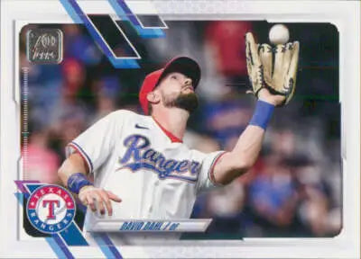 Baseball card featuring David Dahl from 2021 Topps Update with original gloss