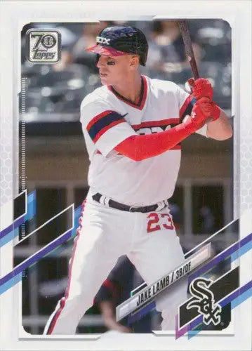 2021 Topps Update Jake Lamb White Sox baseball card with original gloss sports cards