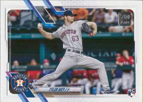 2021 Topps Update Tyler Ivey Rookie Baseball Card featuring original gloss with Astros image