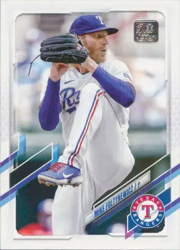 2021 Topps Update Mike Foltynewicz baseball card with original gloss in excellent NM-MT condition