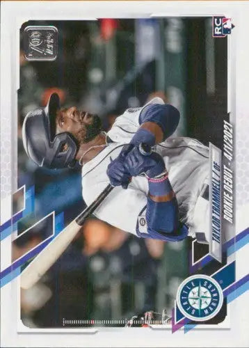 2021 Topps Update Taylor Trammell Mariners Rookie Card with original gloss and NM-MT condition