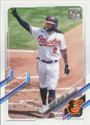 2021 Topps Update Freddy Galvis Baseball Card with Original Gloss for Orioles
