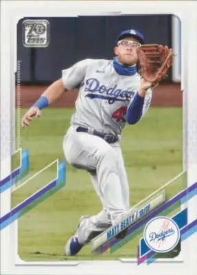 Matt Beaty baseball card from 2021 Topps Update featuring original gloss and simple Sandoval design