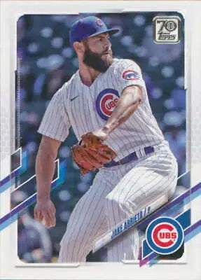 2021 Topps Update Jake Arrieta baseball card with original gloss and NM-MT condition