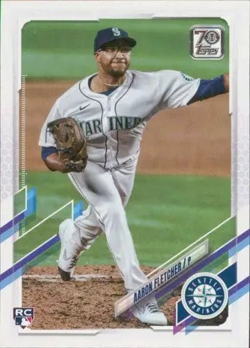 Aaron Fletcher baseball card from 2021 Topps Update with original gloss and rookie details