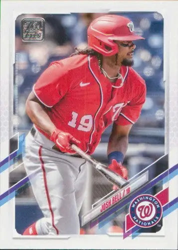 2021 Topps Update Josh Bell baseball card featuring original gloss from sports cards collection
