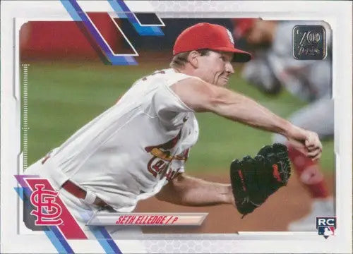 2021 Topps Update Seth Elledge baseball card with original gloss, rookie Cardinals