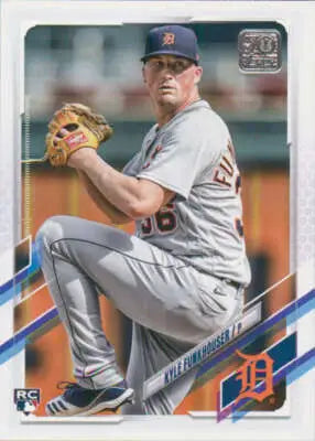 2021 Topps Update Kyle Funkhouser baseball card with original gloss, Tigers rookie card