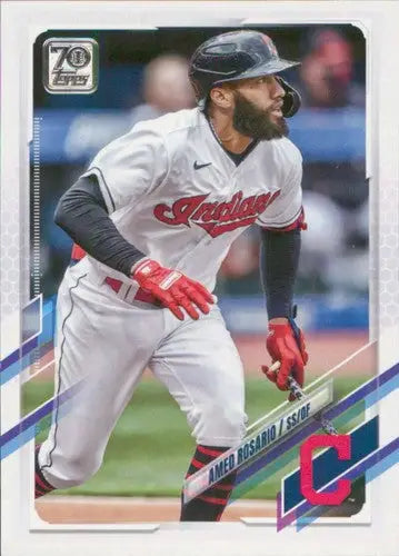 2021 Topps Update #US8 Amed Rosario NM-MT Indians - Baseball Card Single