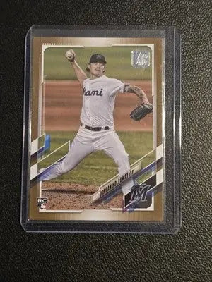 2021 Topps Update #US82 Jordan Holloway Gold #/2021 - Baseball Card Single