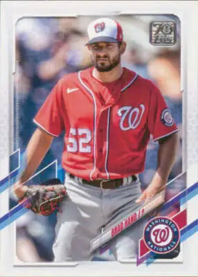 2021 Topps Update US89 Brad Hand baseball card with original gloss and NM-MT quality