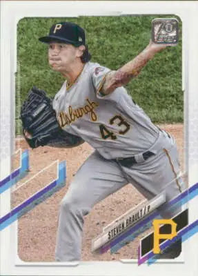 2021 Topps Update Steven Brault Baseball Card with Original Gloss Pirates NM-MT