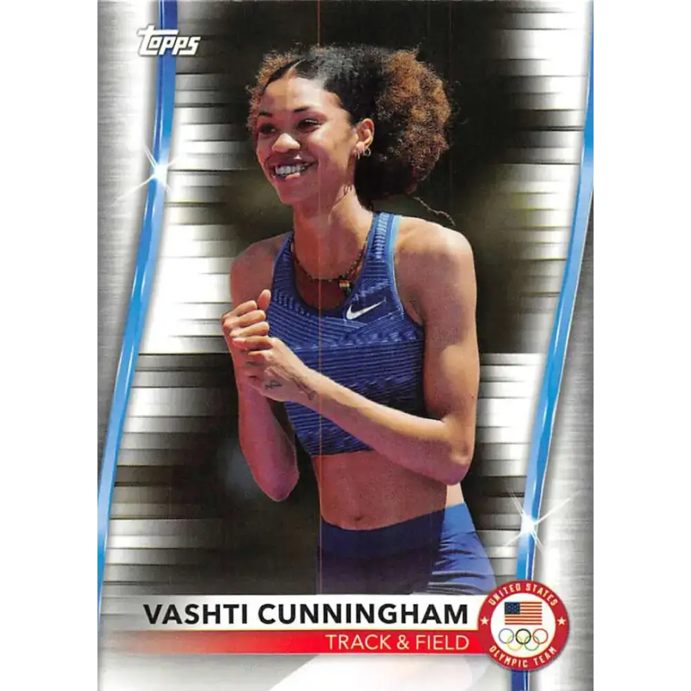 2021 Topps US Olympics and Paralympics Team Hopefuls NM-MT #10 Vashti Cunningham Track & Field Card - Sports Memorabilia