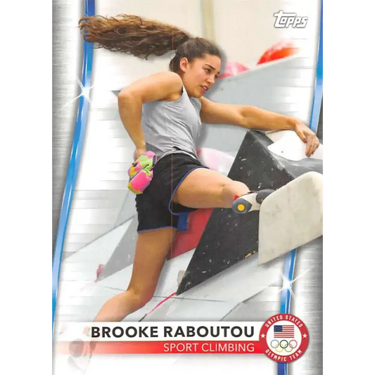 2021 Topps US Olympics and Paralympics Team Hopefuls NM-MT #29 Brooke Raboutou Sport Climbing Card - Sports Memorabilia