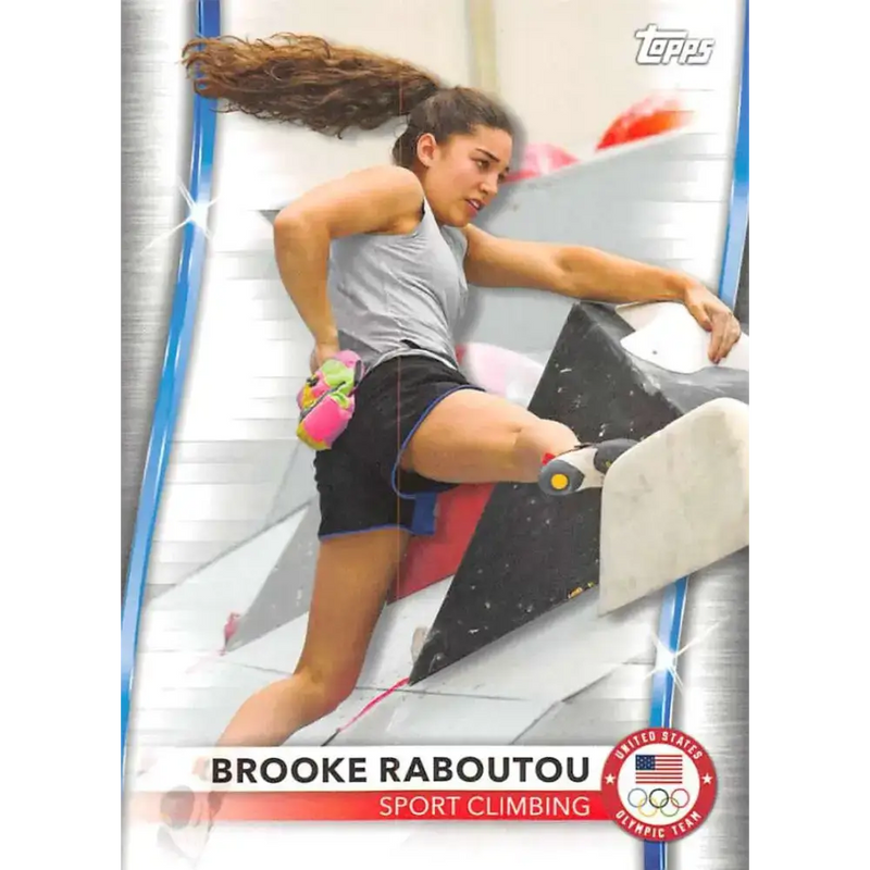 2021 Topps US Olympics and Paralympics Team Hopefuls NM-MT #29 Brooke Raboutou Sport Climbing Card - Sports Memorabilia