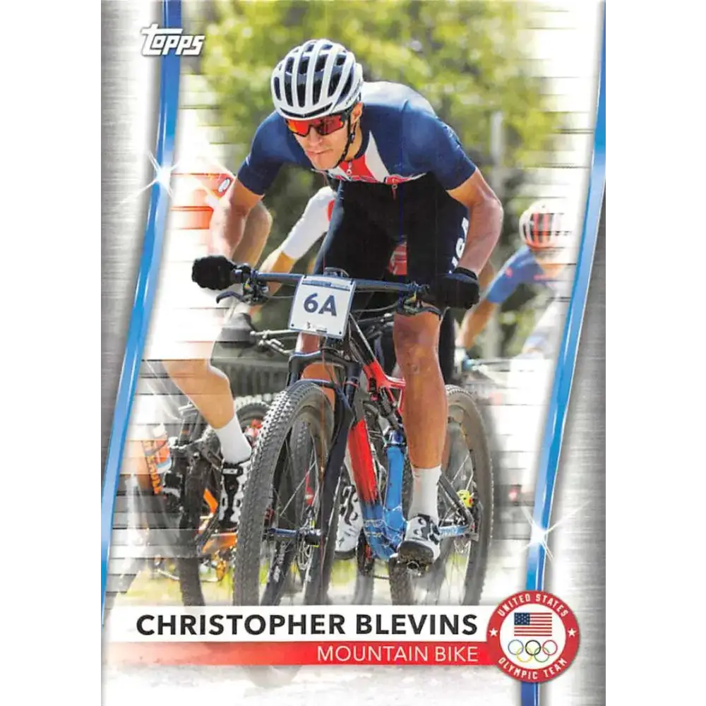 2021 Topps US Olympics and Paralympics Team Hopefuls NM-MT #39 Christopher Blevins Mountain Bike Card - Racing Card