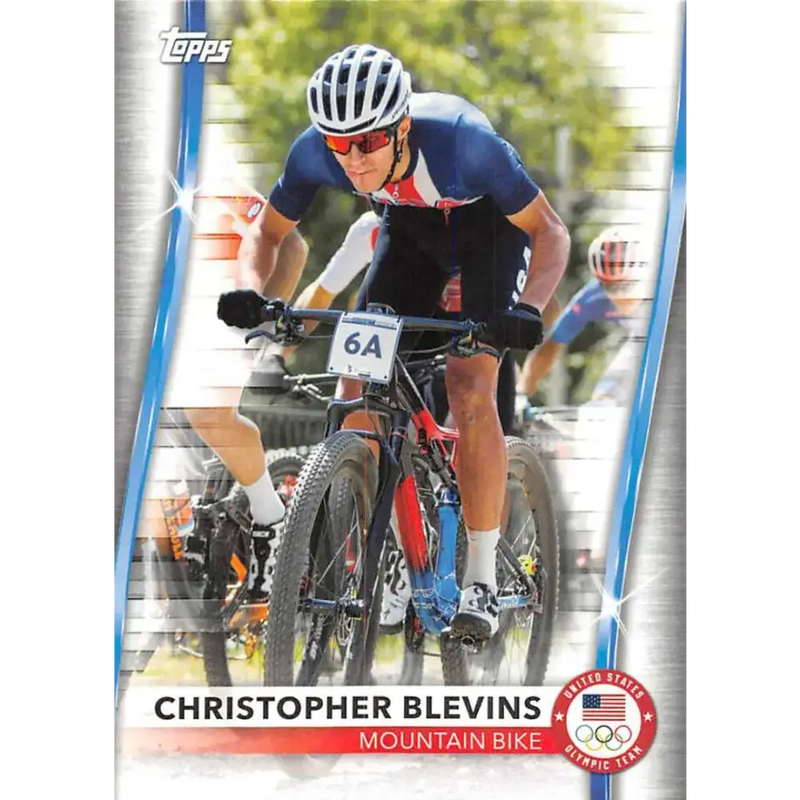 2021 Topps US Olympics and Paralympics Team Hopefuls NM-MT #39 Christopher Blevins Mountain Bike Card - Racing Card