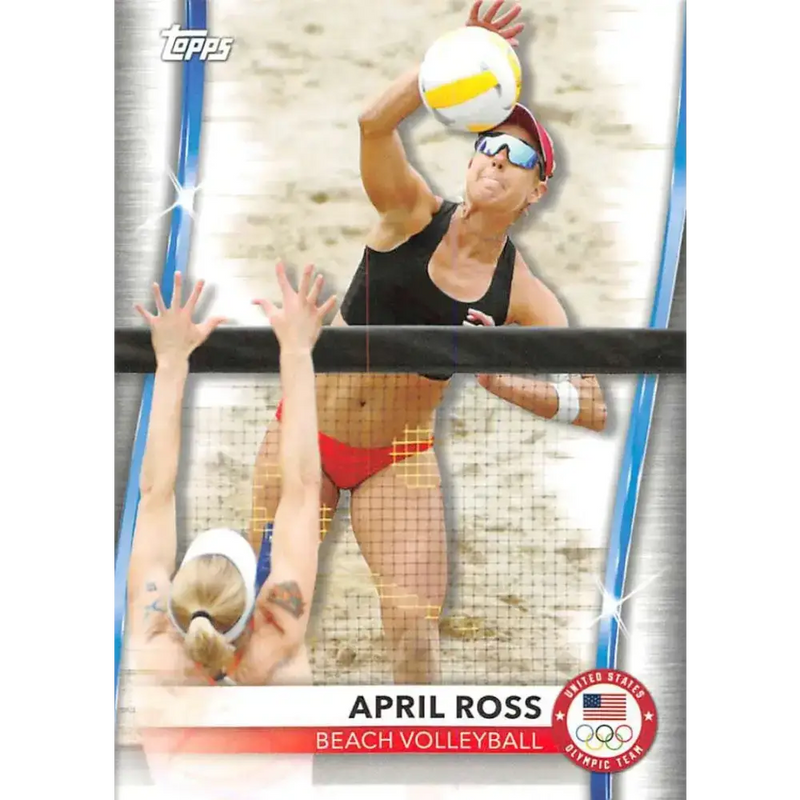 2021 Topps US Olympics and Paralympics Team Hopefuls NM-MT #40 April Ross Beach Volleyball Card - Sports Memorabilia