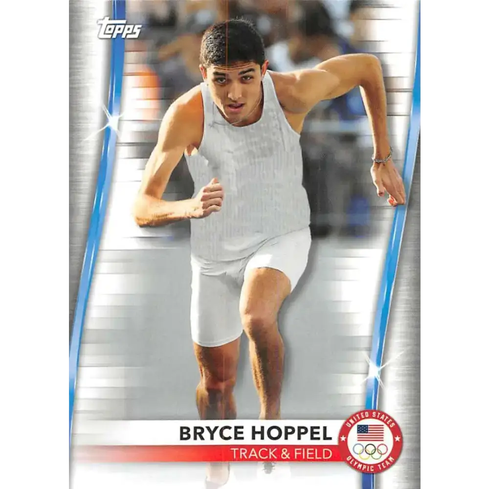 2021 Topps US Olympics and Paralympics Team Hopefuls NM-MT #41 Bryce Hoppel Track & Field Card - Sports Memorabilia
