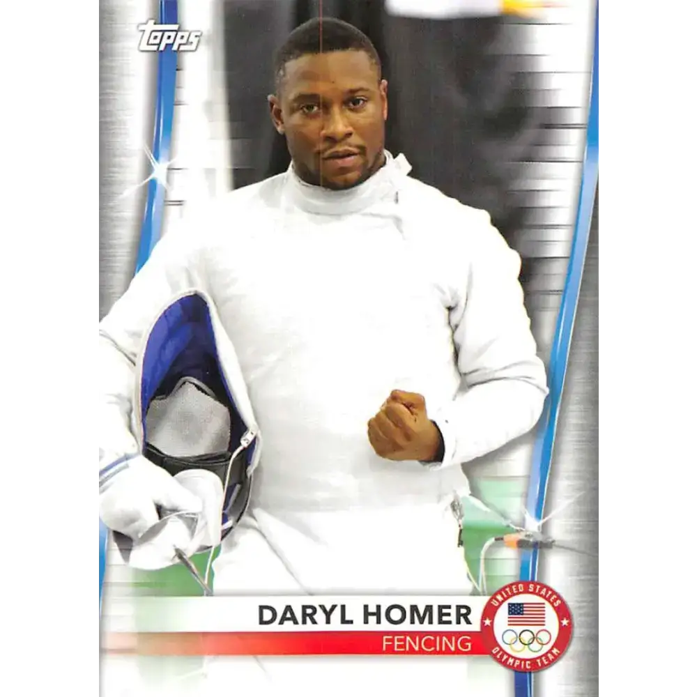 2021 Topps US Olympics and Paralympics Team Hopefuls NM-MT #49 Daryl Homer Fencing Card - Sports Memorabilia