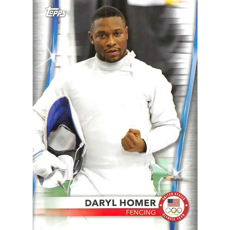 2021 Topps US Olympics and Paralympics Team Hopefuls NM-MT #49 Daryl Homer Fencing Card - Sports Memorabilia