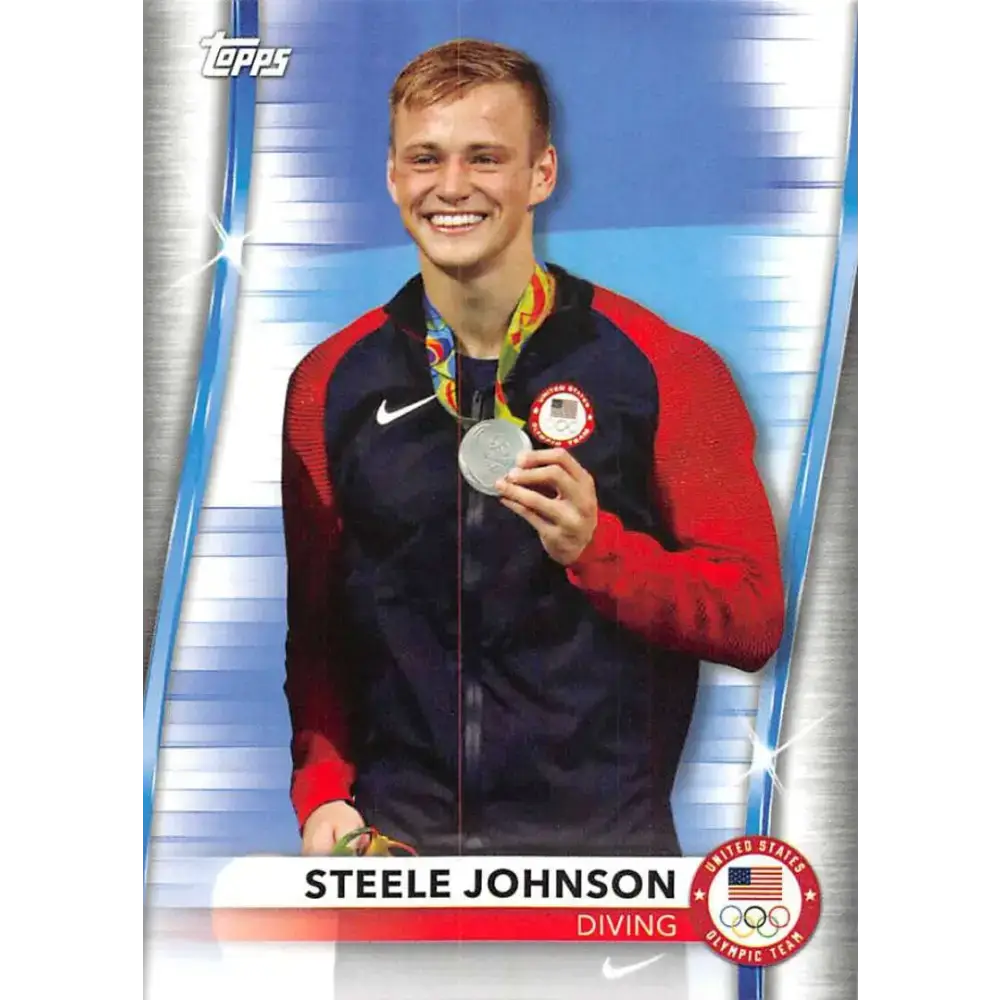 2021 Topps US Olympics and Paralympics Team Hopefuls NM-MT #52 Steele Johnson Diving Card - Sports Memorabilia