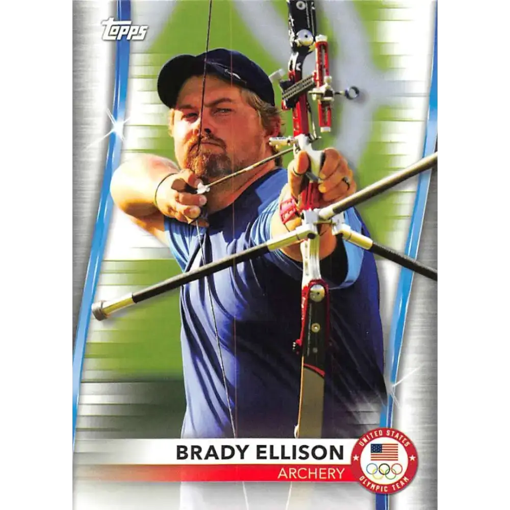 2021 Topps US Olympics and Paralympics Team Hopefuls NM-MT #56 Brady Ellison Archery Card - Sports Memorabilia