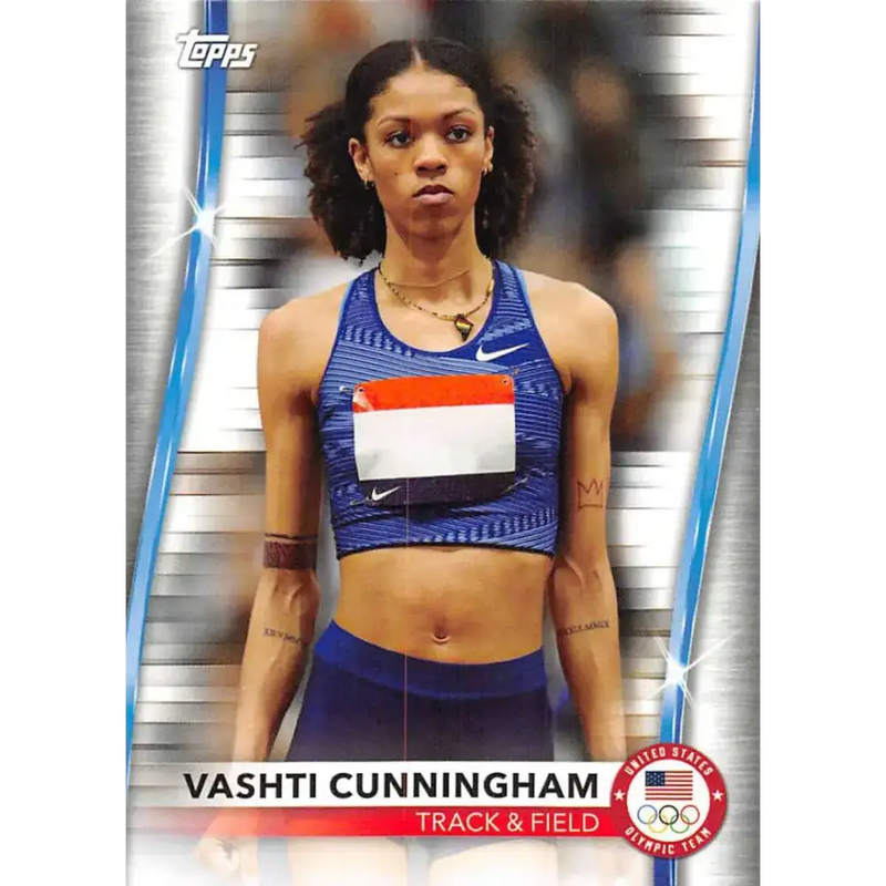 2021 Topps US Olympics and Paralympics Team Hopefuls NM-MT #60 Vashti Cunningham Track & Field Card - Other