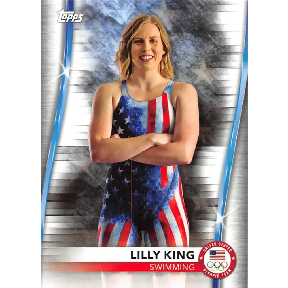 2021 Topps US Olympics and Paralympics Team Hopefuls NM-MT #74 Lilly King Swimming Card - Sports Memorabilia