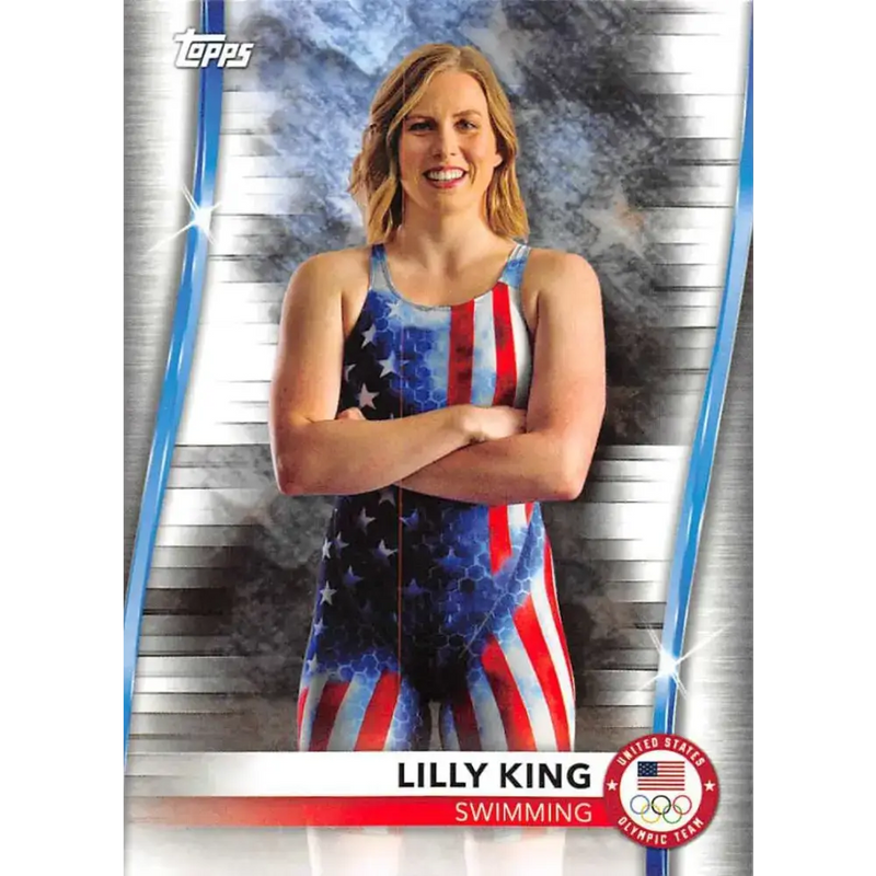 2021 Topps US Olympics and Paralympics Team Hopefuls NM-MT #74 Lilly King Swimming Card - Sports Memorabilia