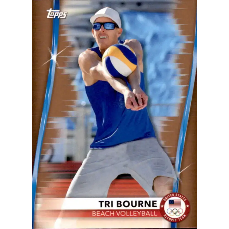 2021 Topps US Olympics Bronze #46 Tri Bourne NM-MT Beach Volleyball Card - Sports Memorabilia