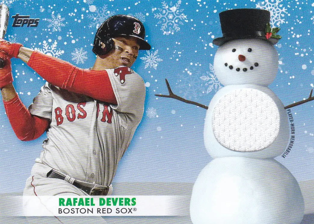 2021 TOPPS #WRC-RD RAFAEL DEVERS HOLIDAY PATCH- BOSTON RED SOX - Baseball Card Single