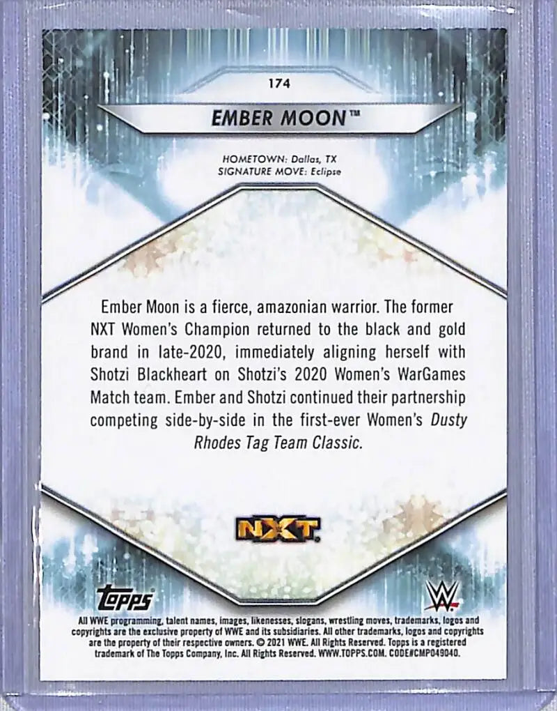 2021 Topps WWE #174 Ember Moon NM-MT