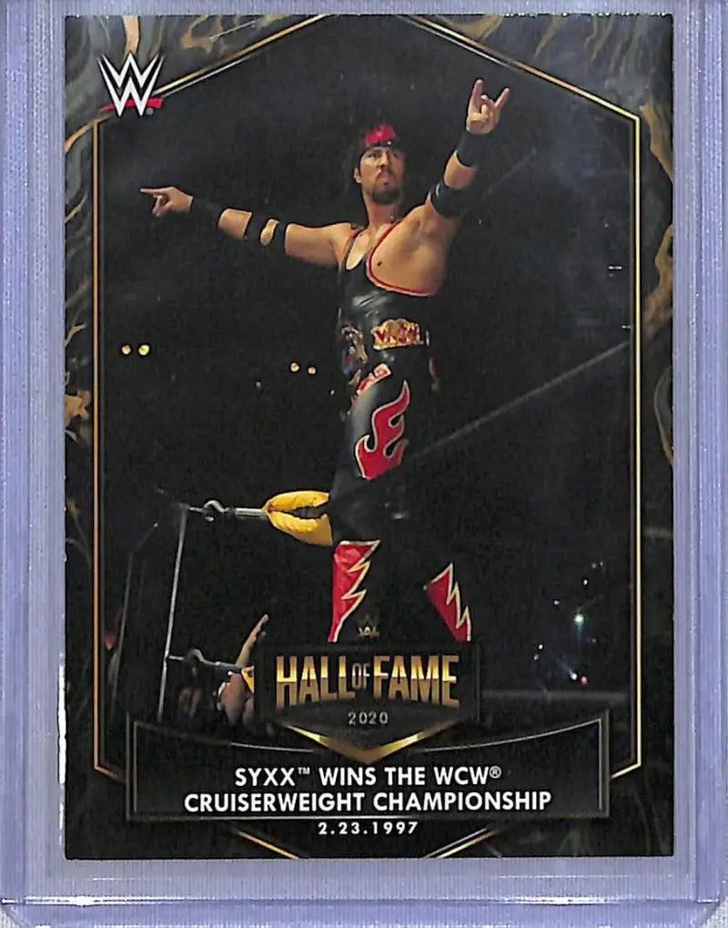 2021 Topps WWE Hall Of Fame #HOF-7 Syxx Wins The WCW Cruiserweight Championship NM-MT