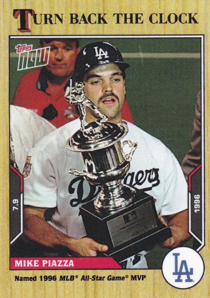 2021 TURN BACK THE CLOCK #100 MIKE PIAZZA- LOS ANGELES DODGERS - Baseball Card Single