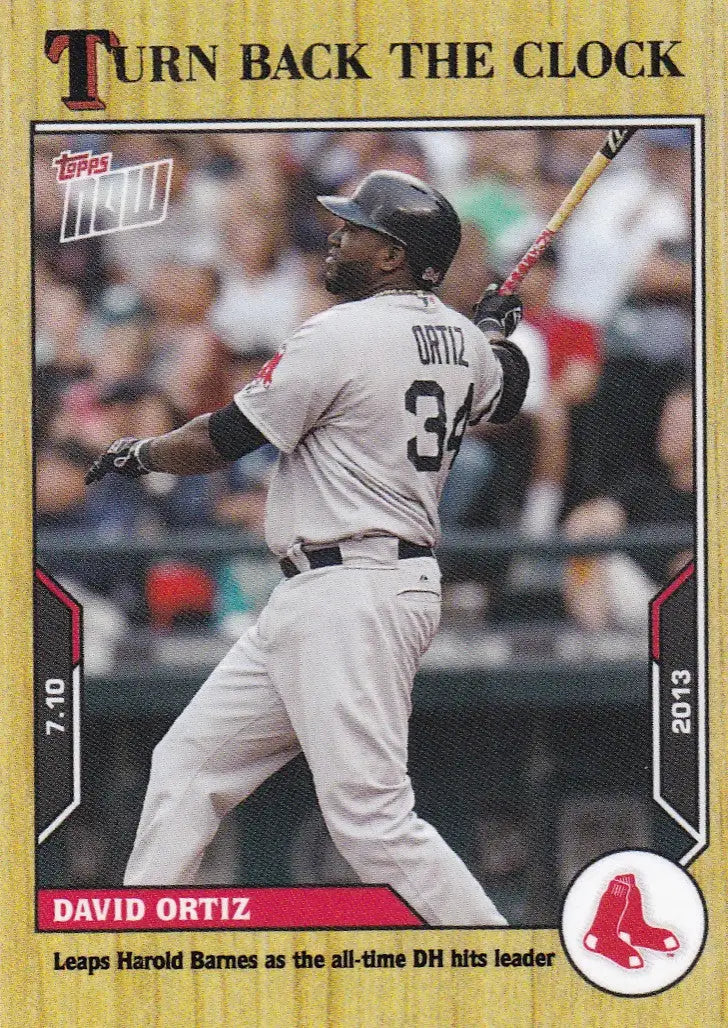 2021 TURN BACK THE CLOCK #101 DAVID ORTIZ- BOSTON RED SOX - Baseball Card Single