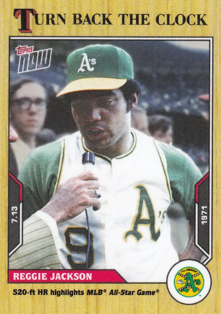 2021 TURN BACK THE CLOCK #104 REGGIE JACKSON- OAKLAND ATHELTICS - Baseball Card Single