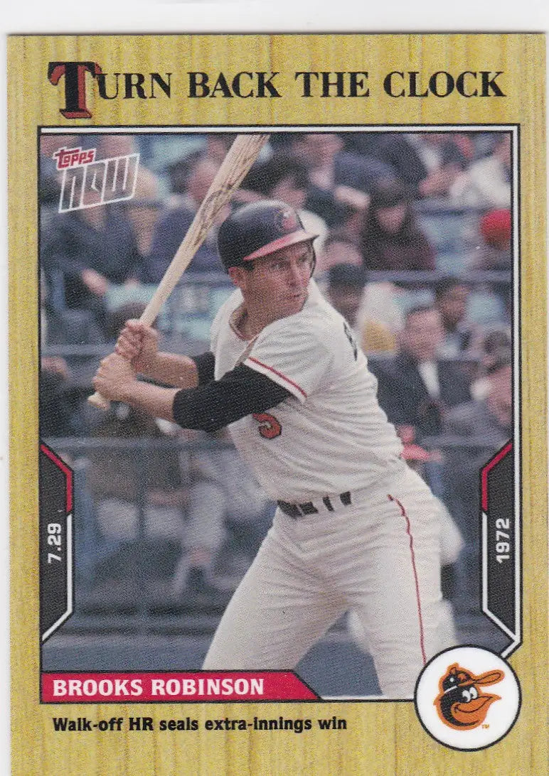 2021 TURN BACK THE CLOCK #120 BROOKS ROBINSON- BALTIMORE ORIOLES - Baseball Card Single