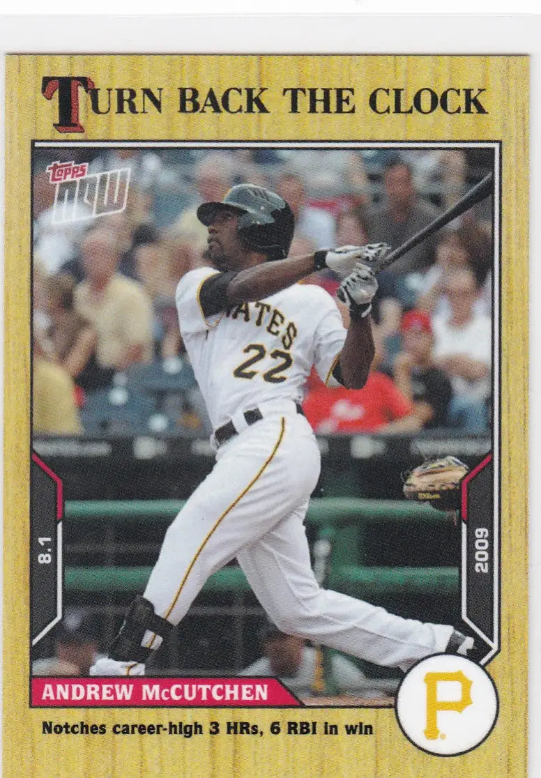 2021 TURN BACK THE CLOCK #123 ANDREW MCCUTCHEN- PITTSBURGH PIRATES - Baseball Card Single
