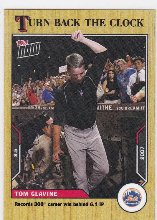 2021 TURN BACK THE CLOCK #127 TOM GLAVINE- NEW YORK METS - Baseball Card Single