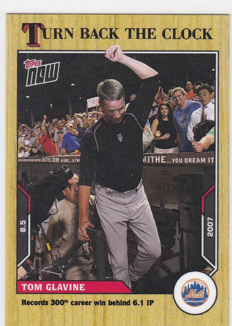 2021 TURN BACK THE CLOCK #127 TOM GLAVINE- NEW YORK METS - Baseball Card Single