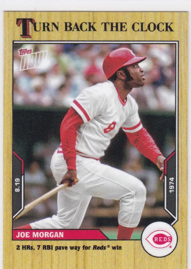 2021 TURN BACK THE CLOCK #141 JOE MORGAN- CINCINNATI REDS - Baseball Card Single