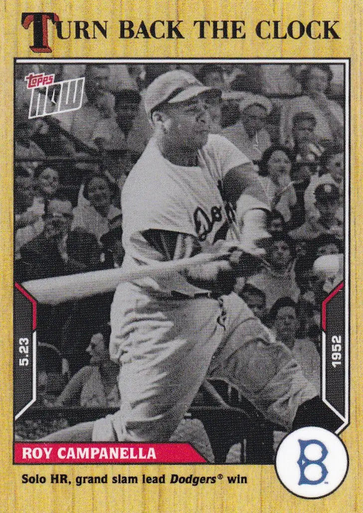 2021 TURN BACK THE CLOCK #53 ROY CAMPANELLA- BROOKLYN DODGERS - Baseball Card Single