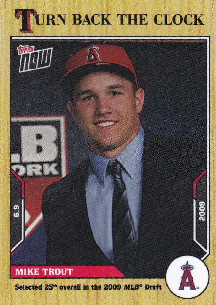 2021 TURN BACK THE CLOCK #70 MIKE TROUT- ANGELS - Baseball Card Single