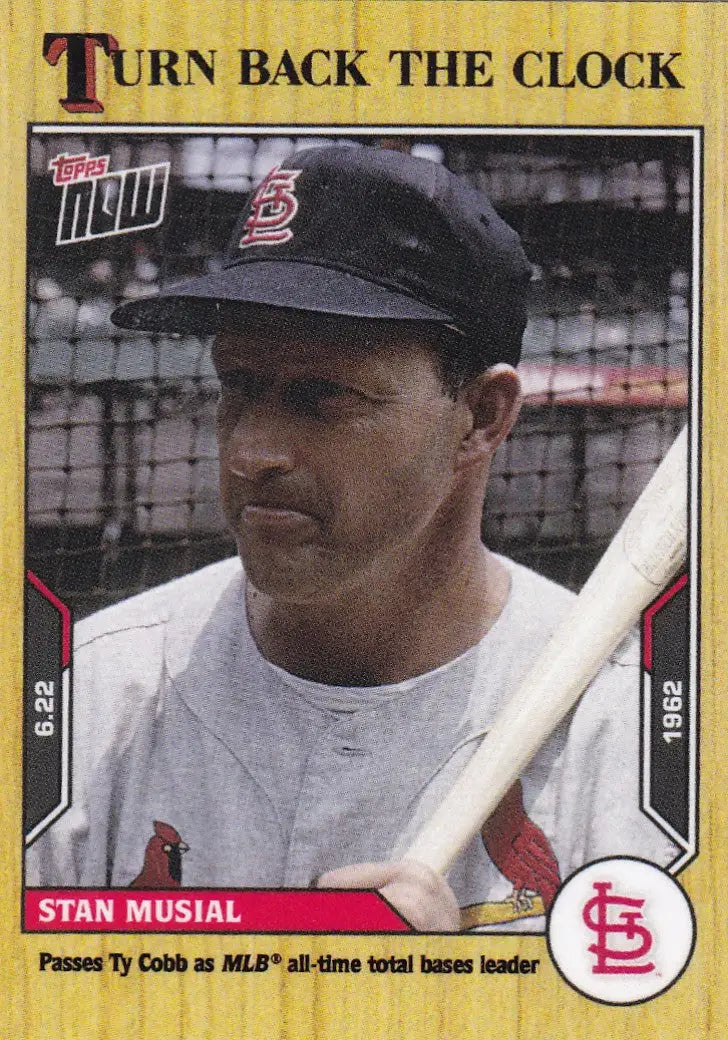2021 TURN BACK THE CLOCK #83 STAN MUSIAL- ST LOUIS CARDNIALS - Baseball Card Single