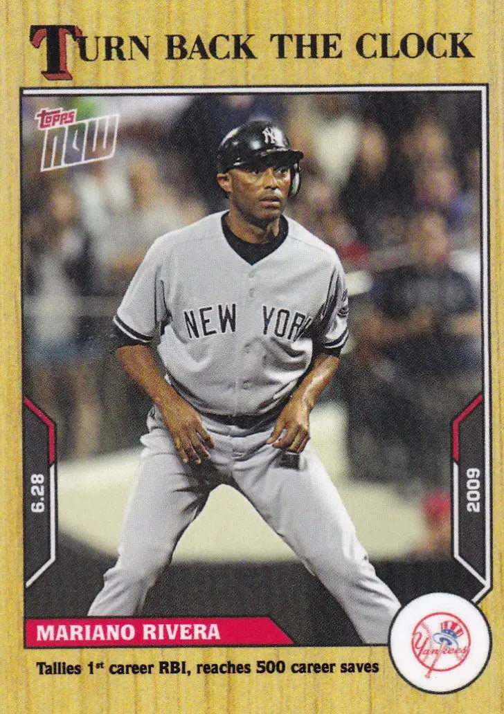 2021 TURN BACK THE CLOCK #89 MARIANO RIVERA- NEW YORK YANKEES - Baseball Card Single