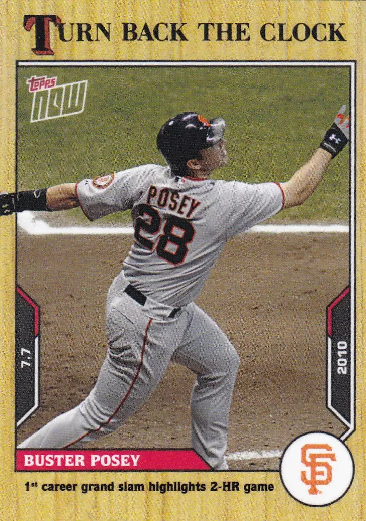 2021 TURN BACK THE CLOCK #98 BUSTER POSEY- SAN FRANCISCO GIANTS - Baseball Card Single